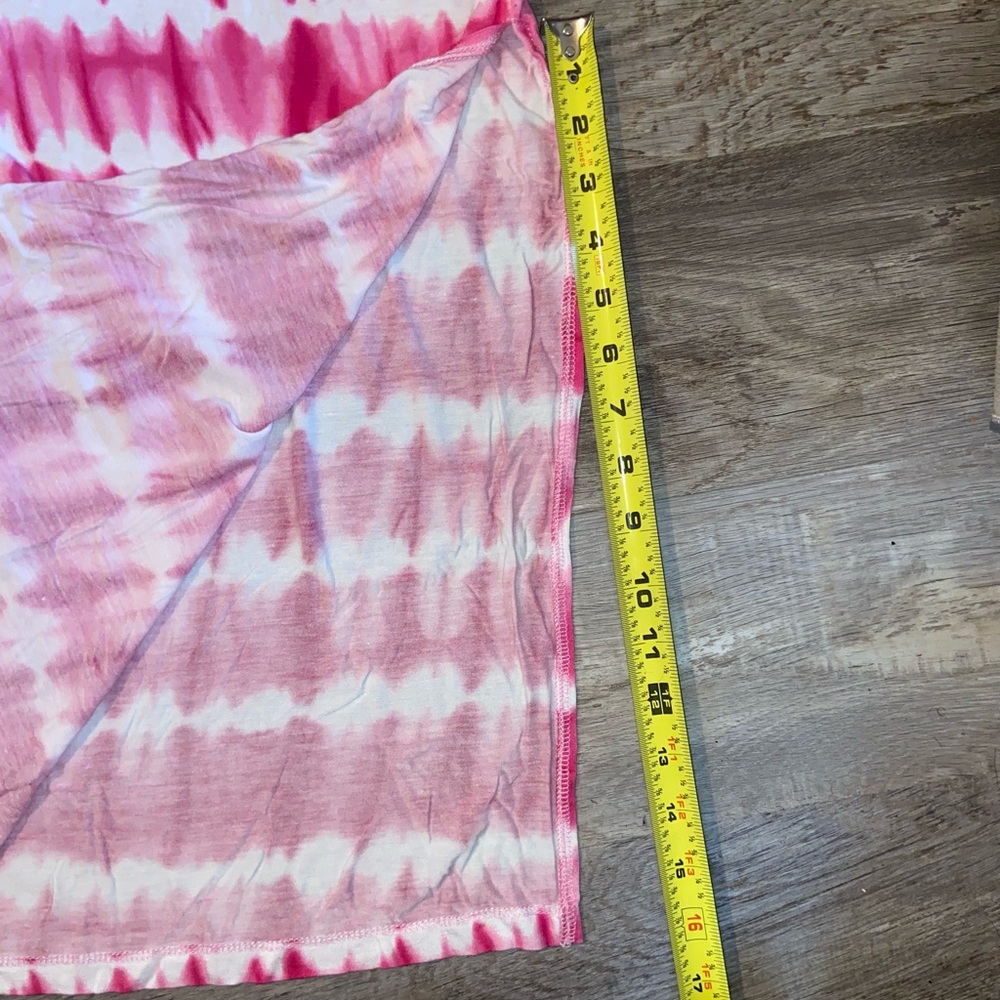 Design History Women’s Short Sleeve Cold Shoulder Tie Dyed Spandex Dress Small - Picture 10 of 11